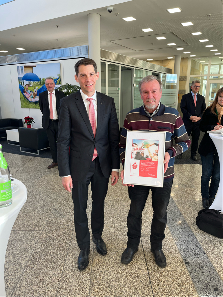 Übergabe Weihnachtsspende