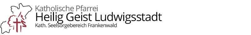 Grafik im Kopf der Homepage der Pfarrei Heilig Geist Ludwigsstadt mit Verlinkung