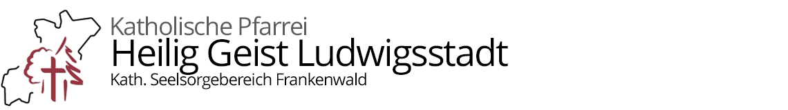 Grafik im Kopf der Homepage der Pfarrei Heilig Geist Ludwigsstadt mit Verlinkung